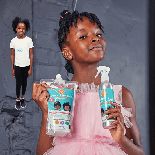 KCK Honey Rain Juice Leave-in Conditioner & Detangler Forever Bottle + Eco Refill Pouch