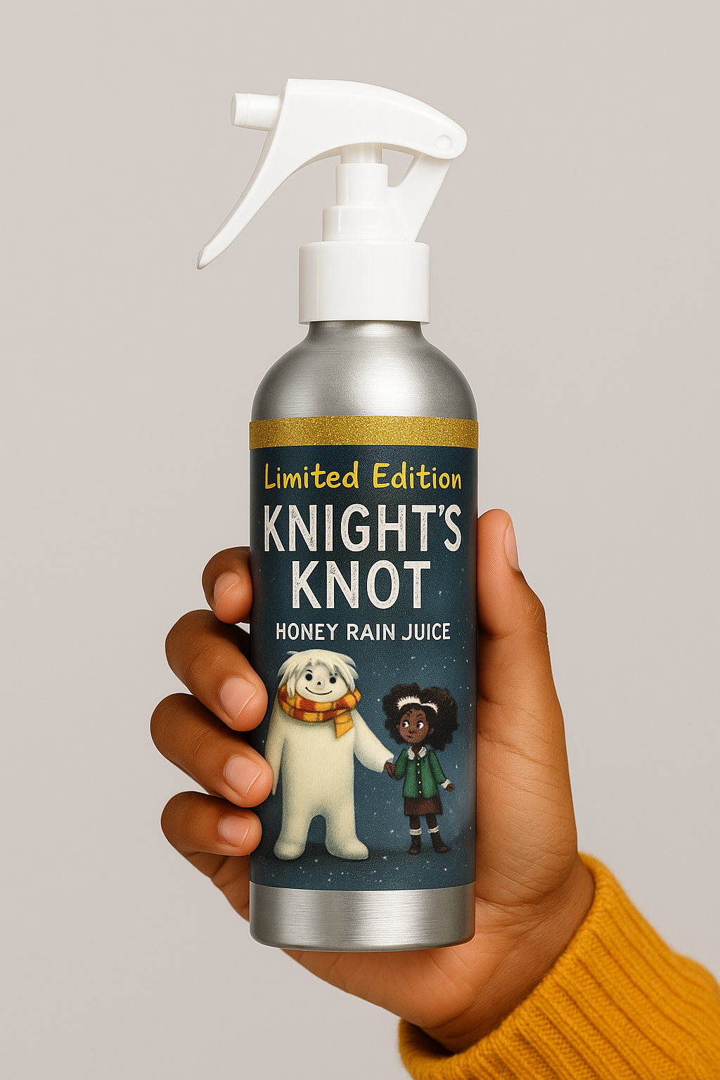 Limited Edition Knights Knot Kids - Honey Rain Juice Forever bottle