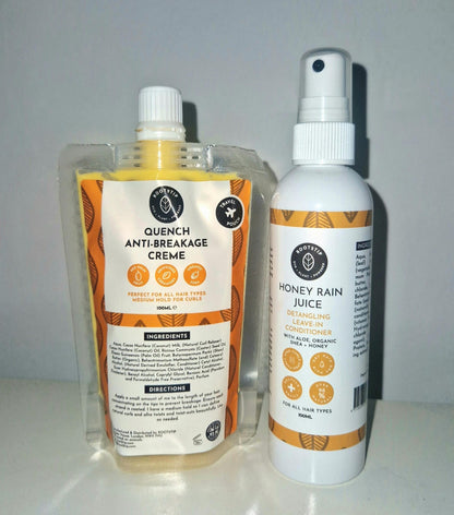 Gift Duo - Travel + Trial Duo : Honey Rain Juice & Quench