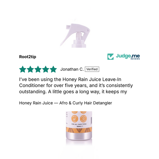 Root2Tip Honey Rain Juice — Leave-In Conditioner & Detangler for Afro & Curly Hair